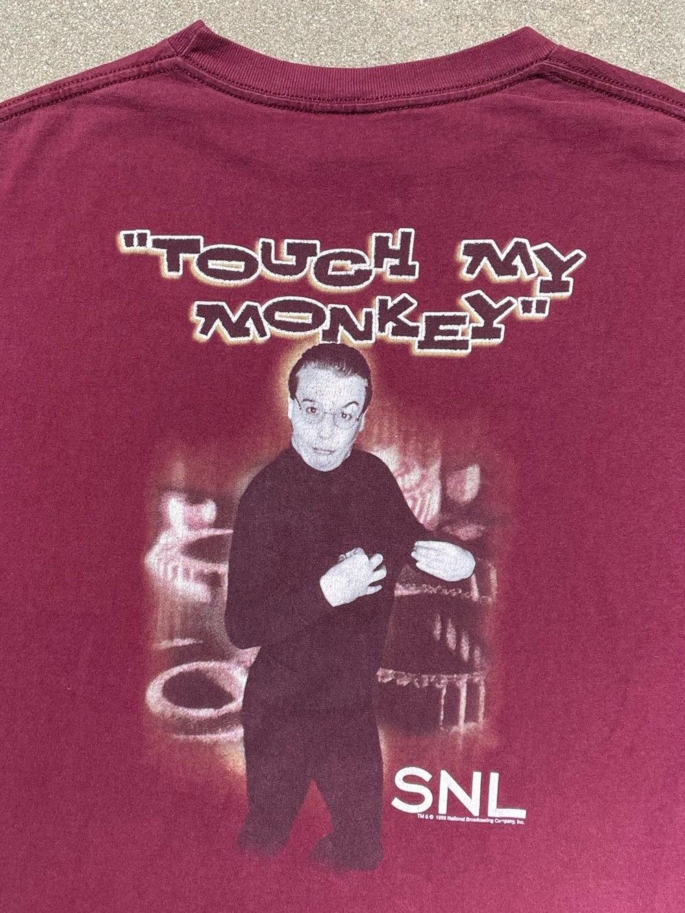 Vtg 1999 SNL Mike Myers Sprockets NBC Sketch Touch My Monkey Tultex Size XL